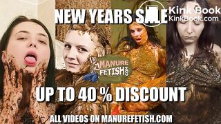 ManureFetish New Year Sale - 40 % of all of our cowshit covered girls, ScatKings.com Scat Porn 16 ScatKings.com Scat Porn
