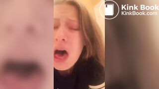 Public Toilet Licking slut Jasmine Bush, ScatKings.com Scat Porn 13 ScatKings.com Scat Porn