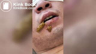 Toilet slave struggle to chew and swallow shit, ScatKings.com Scat Porn 3 ScatKings.com Scat Porn
